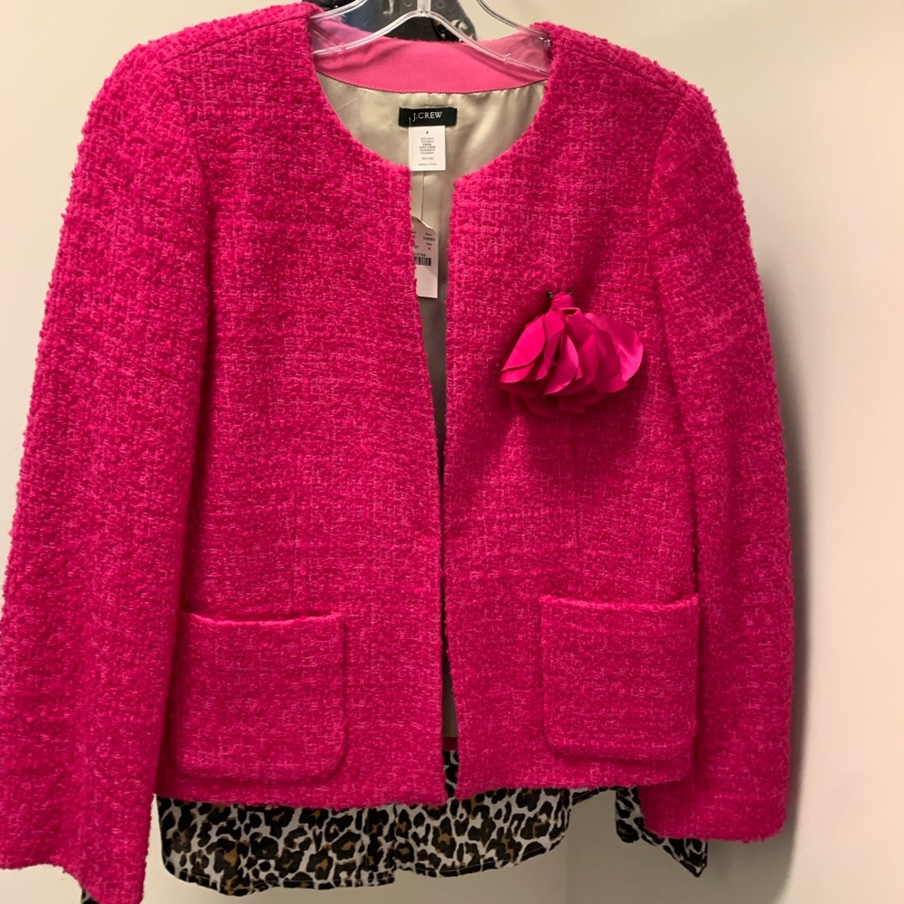 J Crew boucle jacket blazer